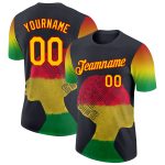 Personalized Black Yellow Red 3D Black History Month Tee Shirt - Unique Performance Apparel Personalized Black Yellow-Red