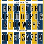 Custom Name and Number Volleyball Uniform Jersey Personalized Black Yellow-Royal Lines Team Gear Personalized Black Yellow-Royal
