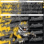 Personalized 3D Animal Tiger Baseball Jersey - Black Yellow White Mens Apparel Personalized Black Yellow-White 3D Animal