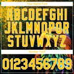 3D Holi Festival Color Powder Personalized T-Shirt - Black Yellow White Performance Shirt Personalized Black Yellow-White