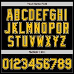 Personalized Black and Yellow Gradient Fashion Baseball Jersey Personalized Black Yellow-White Gradient Fashion Baseball
