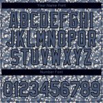 Custom Name Number Performance T-Shirt - Personalized Floral Design Blue Black 3D Pattern Team Apparel Personalized Blue