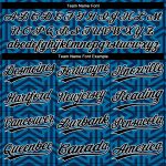 Personalized 3D Baseball Jersey in Blue and Black-White Color Design Personalized Blue Black-White 3D Baseball Jersey