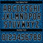 Personalized Unisex Softball Jersey - 3D Two-Button Design in Blue Black White Personalized Blue Black-White 3D Two-Button