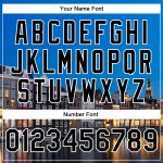 Personalized Amsterdam Netherlands 3D Varsity Letterman Jacket Custom Name Number Blue Black-White Bomber Full-Snap Personalized