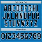 Custom Name and Number Authentic Baseball Jersey - Personalized Blue Black-White Team Jersey Personalized Blue Black-White