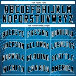 Custom Name and Number Authentic City Edition Basketball Jersey - Personalized Blue Black-White Halftone Design Personalized