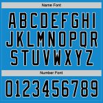 Personalized Hockey Jersey in Blue and Black-White Color Options Personalized Blue Black-White Hockey Jersey