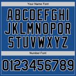 Custom Team Name Number Personalized Baseball Jersey Blue Black White Mesh Authentic Throwback Personalized Blue Black-White
