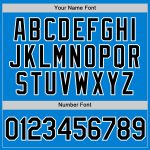 Personalized Performance T-Shirt in Blue Black-White for Men and Women Personalized Blue Black-White Performance T-Shirt