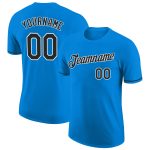 Personalized Performance T-Shirt in Blue Black-White for Men and Women Personalized Blue Black-White Performance T-Shirt