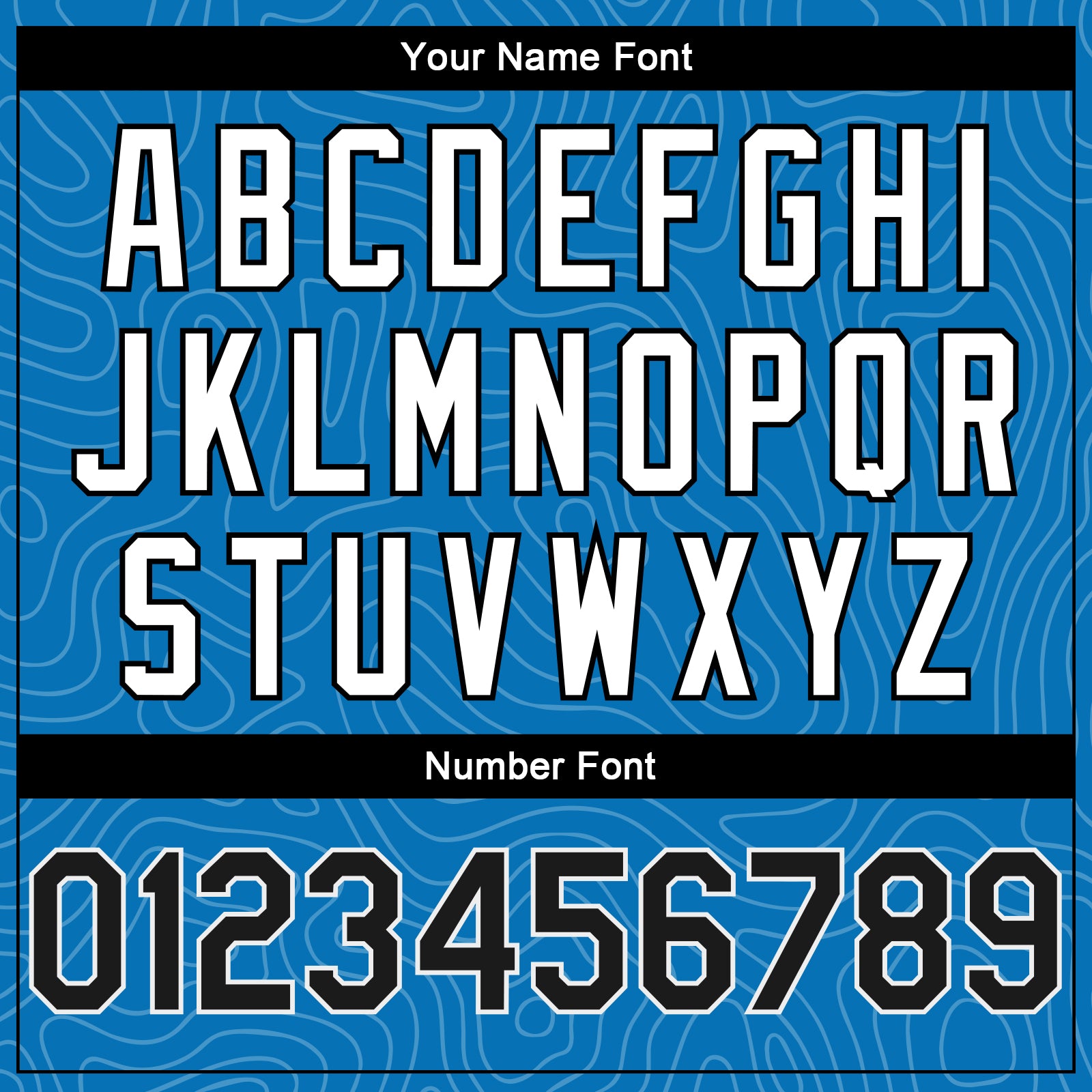 Personalized City Edition Basketball Jersey - Blue Black White Rounded Zig Zag Lines Personalized Blue Black-White Rounded - Image 4