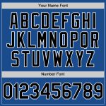 Custom Personalized Blue Black-White Throwback Baseball Jersey Personalized Blue Black-White Throwback Baseball Jersey