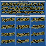 Custom Blue Black Yellow Mesh Throwback Baseball Jersey for Men and Women Personalized Blue Black-Yellow Mesh Throwback Baseball