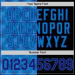 Custom Gothic Style Rose Baseball Jersey with 3D Blue Dark Purple-Black Pattern - Personalized Name & Number Personalized