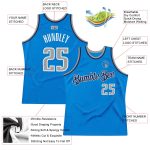 Customizable Blue Gray Navy Basketball Jersey - Throwback Style Personalized Blue Gray-Navy Throwback Basketball Jersey