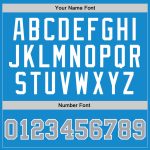Custom Name Number Basketball Jersey - Personalized Blue Gray-White Authentic Throwback Design Personalized Blue Gray-White