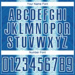 Personalized Blue Light and White Ethnic Stripes Soccer Jersey Uniform Personalized Blue Light Blue-White Ethnic Stripes