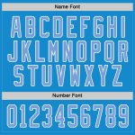 Personalized Hockey Jersey - Blue Light Blue White Design for Ultimate Comfort and Style Personalized Blue Light Blue-White