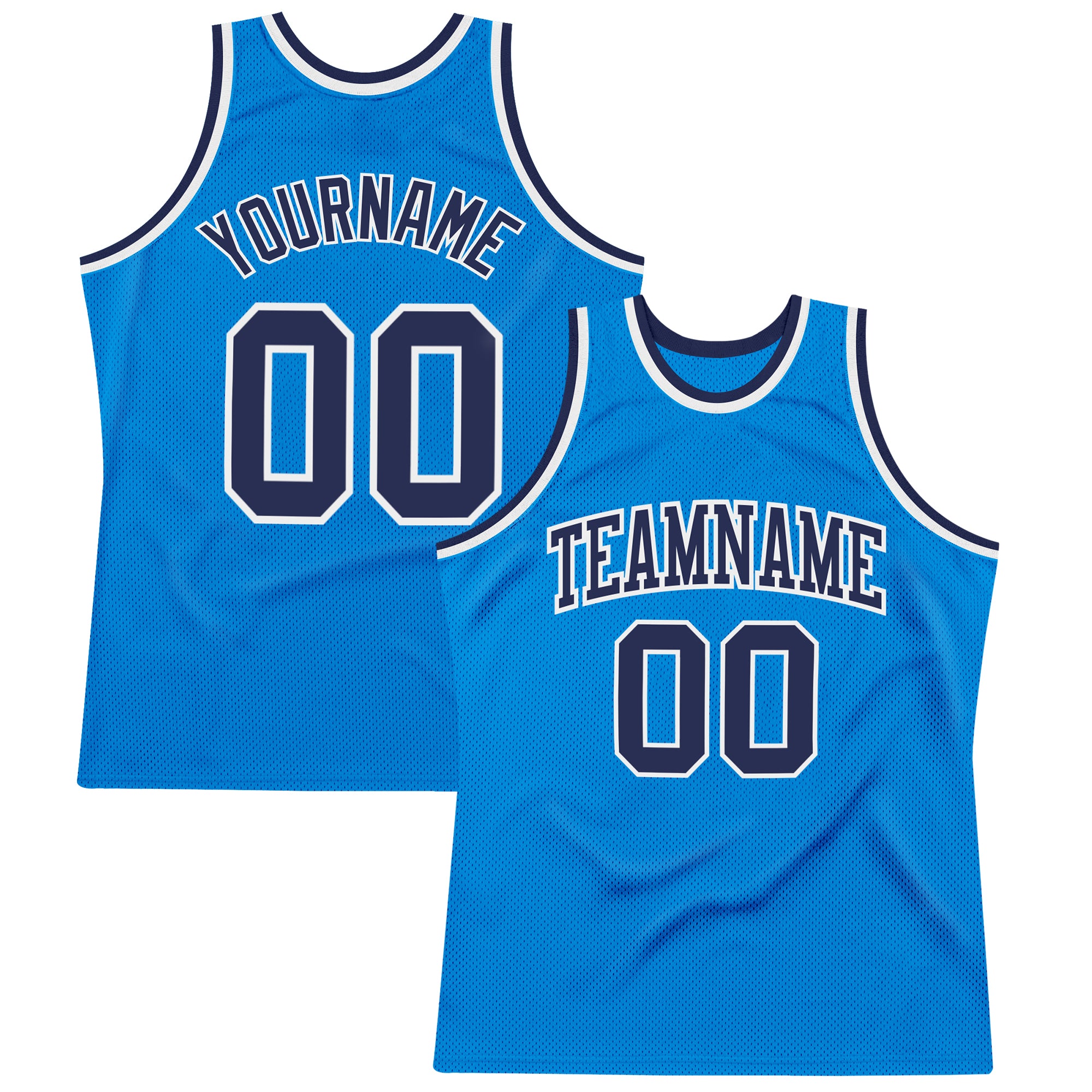 Custom Name and Number Personalized Authentic Blue Navy-White Basketball Jersey - Throwback Team Edition Personalized Blue
