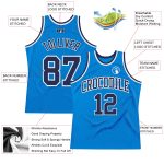 Personalized Throwback Basketball Jersey in Blue Navy-White Personalized Blue Navy-White Throwback Basketball Jersey