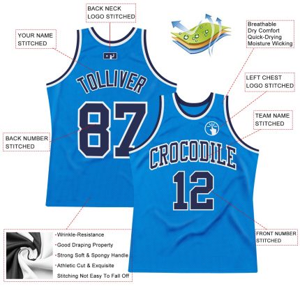 Personalized Throwback Basketball Jersey in Blue Navy-White Personalized Blue Navy-White Throwback Basketball Jersey