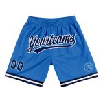 Personalized Throwback Basketball Shorts in Blue Navy and White for Men Personalized Blue Navy-White Throwback Basketball