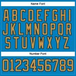 Custom Name Number Hockey Jersey Lace Neck Blue Old Gold Black Personalized Team Personalized Blue Old Gold-Black Hockey