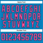 Personalized Blue and Pink Black Hockey Jersey with Lace Neck Design Personalized Blue Pink-Black Hockey Lace Neck Jersey