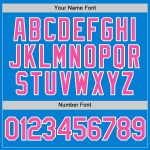 Personalized Performance T-Shirt in Blue, Pink, and White for Men and Women Personalized Blue Pink-White Performance T-Shirt