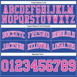 Personalized Blue Pink White Basketball Shorts for Men Women - Throwback Style Personalized Blue Pink-White Throwback Basketball