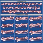 Custom Name Number Authentic Throwback Baseball Jersey Personalized Blue Red-Black Team Design Personalized Blue Red-Black
