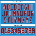 Custom Name Number Basketball Jersey - Personalized Authentic Blue Red Cream Throwback Style Personalized Blue Red-Cream