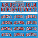 Personalized Basketball Jersey in Blue Red and Cream - Throwback Style Personalized Blue Red-Cream Throwback Basketball Jersey