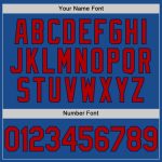 Custom Blue and Red-Navy Baseball Jersey - Personalized Throwback Style Personalized Blue Red-Navy Throwback Baseball Jersey