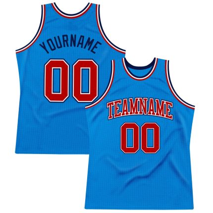 Personalized Throwback Basketball Jersey in Blue and Red-Navy, Custom Design for Fans and Players Personalized Blue Red-Navy