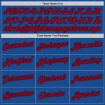 Personalized Basketball Jersey Throwback Blue Red-Navy for Fans and Players 2 Personalized Blue Red-Navy Throwback Basketball