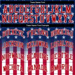 Custom American Flag Baseball Jersey 3D Personalized Team Name and Number - Red White Blue Fashion Sportswear Personalized
