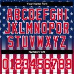 Custom American Flag Baseball Jersey 3D Personalized Team Name and Number - Red White Blue Fashion Sportswear Personalized