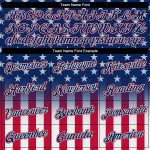 Personalized 3D American Flag Performance T-Shirt in Blue Red-White for Men and Women Personalized Blue Red-White 3D American