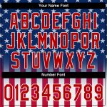 Personalized 3D American Flag Performance T-Shirt in Blue Red-White for Men and Women Personalized Blue Red-White 3D American