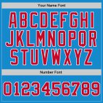 Customizable Authentic Throwback Basketball Jersey - Personalized Blue Red-White with Name and Number Personalized Blue Red-White