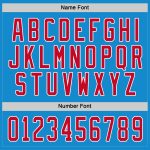 Custom Team Hockey Jersey Personalized with Name and Number - Blue Red White Design Personalized Blue Red-White Hockey Jersey