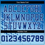 Personalized Royal Blue Light Blue Basketball Jersey Suit Round Neck Sublimation Personalized Blue Royal-Light Blue Round
