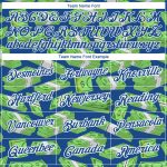 3D Dollar Banknote Performance T-Shirt - Personalized Blue White Money Theme Shirt Personalized Blue White 3D Dollar Banknote