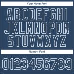 Custom Name and Number Tiger Performance T-Shirt with Personalized Blue White 3D Pattern Design Personalized Blue White 3D