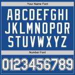 Custom Name and Number Baseball Jersey - Authentic Throwback in Blue, White, and Black - Personalized Team Apparel Personalized