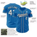 Custom Blue White Black Baseball Jersey for Men and Women Personalized Blue White-Black Baseball Jersey