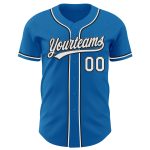 Custom Blue White Black Baseball Jersey for Men and Women Personalized Blue White-Black Baseball Jersey