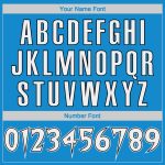 Personalized Blue White Black Basketball Jersey for Throwback Style - Custom Jersey Personalized Blue White-Black Throwback